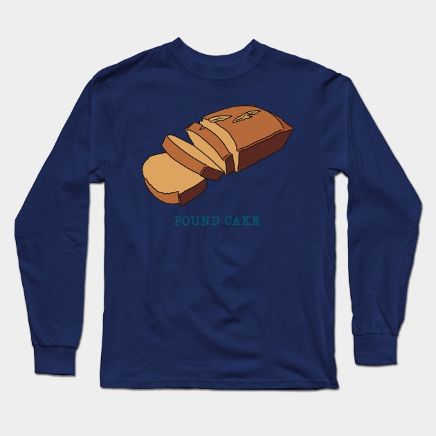 Pound Cake Long Sleeve T-Shirt by Owllee Designs